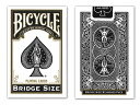 【トランプ】BICYCLE BRIDGE SIZE BLACK ≪ バイスクル ブリッジサイズ黒 ≫【ネコポス対応可】