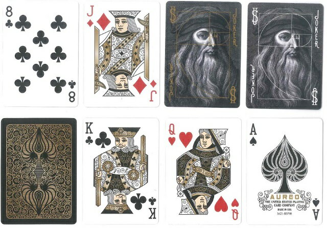 【トランプ】BICYCLE AUREO BLACK≪ バイスクル アウレオ ブラック ≫【ネコポス対応可】 2