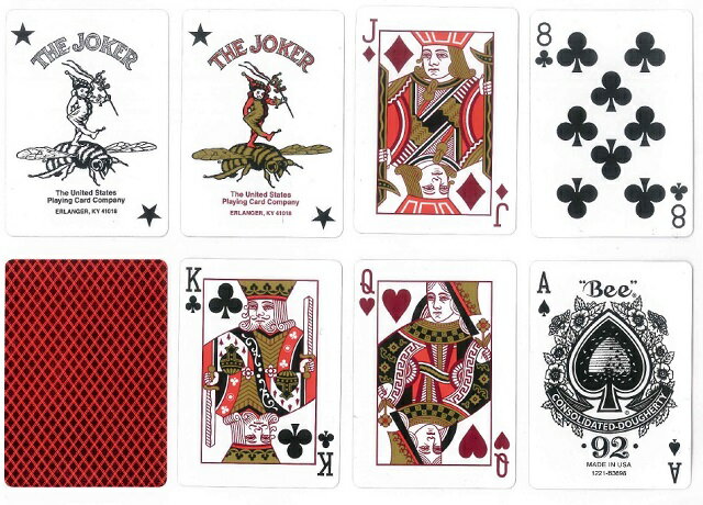 【トランプ】Bee METALLUXE RED ≪ ビー メタルラックス レッド ≫【ネコポス対応可】 2