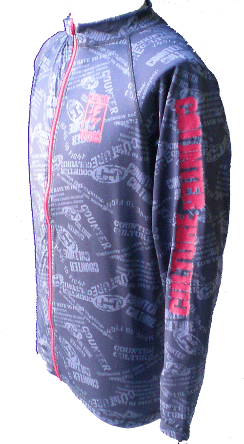 【即日発送】 メンズラッシュガード ラッシュガード メンズ 長袖ジップアップ ラッシュガード カウンターカルチャー 0739-426 送料無料（代引発送は出来ません）