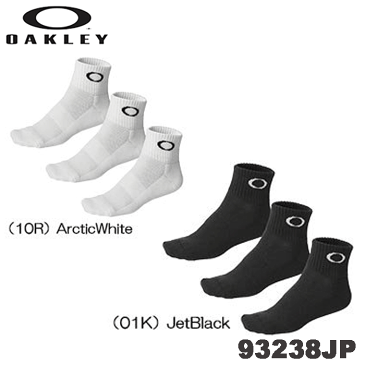 OAKLEY オークリー ソックス 3足セット 靴下 シンプル くるぶしソックス 93238JP 【正規販売特約店】