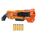 ナーフ 海外モデル オレンジトリガー バガボンドブラスター ドゥームランズ Nerf Doomlands 2169 Vagabond Blaster B3191 並行輸入品 【 ハズブロ 自動発射 スラムファイア 6発装填 リボルバー ポンプアクション 透明 クリア ダーツガン ソフトダーツ 】