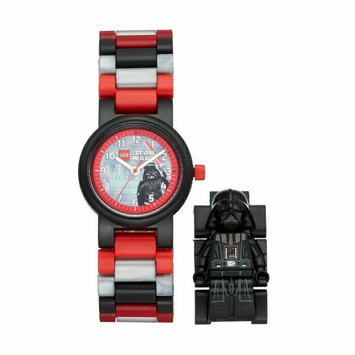 腕時計 スターウォーズ レゴウォッチ ダースベイダー LEGO DarthVader 8021018 並行輸入品 【ミニフィギュア お子様 子供 プレゼント 誕生日 お祝い 時計 おもちゃ レゴブロック クォーツ】【メール便送料無料】