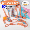 犬用 おもちゃ ロープ 10点セット オレンジ ペット新入荷【 ロープおもちゃ 噛みおもちゃ 引っ張りおもちゃ 投げおもちゃ ペットグッズ 骨型 ペットおもちゃ TOY ペットトイ やみつき かわいい 犬遊び 交流 ドッグラン 多種類 小型 中型 】