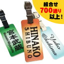 ネームプレート ゴルフ バッグ 名札 名入れ 90×40mm グラデーションカラー ホワイトプレート ネームタグ バッグタグ アクリル 防水 高級 名前 キャディバッグ ゴルフタグ ゴルフバッグ