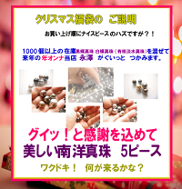 つかみ取り黒蝶真珠白蝶真珠クリスマス福袋