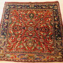 【スーパーSALE30%OFF】オールドじゅうたん トルコ コンヤ産 119x117cm 50年物 ソファ前マットサイズ Old Carpet from Turkey