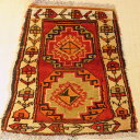 【スーパーSALE30%OFF】オールドじゅうたん トルコ マラシュ産 86x55cm 60年物 玄関マットサイズ Old Carpet from Turkey
