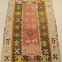 【スーパーSALE30%OFF】オールドキリム トルコ カイセリ産 138x80cm 50年物 ソファ前サイズ Old Kilim from Turkey