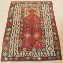 【スーパーSALE30%OFF】オールドキリム トルコ カイセリ産 124x83cm 50年物 ベッドサイドサイズ Old Kilim from Turkey