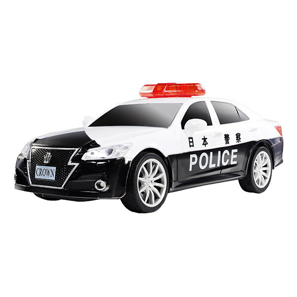 ハック RC トヨタ・クラウンパトカー TOYOTA CROWN ラジコンカー HAC3262 【前進後退 左右方向 ラジコン 警告灯 ヘッドライト光る サイレン音鳴る Ah18 プレゼント誕生日 クリスマス ギフト 贈答品】