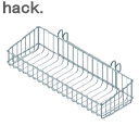 hack. フックできる マルチポケット HO2163 アネスティワイヤー ステンレス キッチン 小物 整理 水切りカゴ フック 簡単カスタマイズ 調理器具 箸...