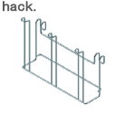 hack. フックできる 多用途グラススタンド HO2165 アネスティワイヤー ステンレス キッチン 小物 整理 水切りカゴ フック 簡単カスタマイズ 調理器...