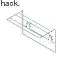 hack. フックできる 布巾&手袋ハンガー HO2167 アネスティワイヤー ステンレス キッチン 小物 整理 水切りカゴ フック 簡単カスタマイズ 調理器具...