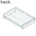 hack. 吸水マット用水切りラック HO2169 アネスティワイヤー ステンレス キッチン 小物 整理 水切りカゴ フック 簡単カスタマイズ 調理器具 浅型 ...