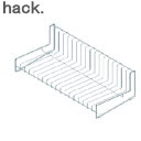 hack. STディッシュラック HO2170 アネスティワイヤー ステンレス キッチン 小物 整理 水切りカゴ フック 簡単カスタマイズ 調理器具 浅型 吸水...