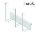 hack. しっかりフックできる グラス&ボトルホルダー HO2181 アネスティキッチン 小物 整理 簡単カスタマイズ 工具不要 パーツ 組み合わせ グラス ...
