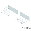 hack. ピタっとマグネット ペーパーホルダー(2個セット) HO2186 アネスティマグネット キッチン 小物 整理 簡単カスタマイズ 工具不要 フキン 手...