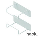 hack. ピタっとマグネット ティッシュホルダー(2個セット) HO2187 アネスティマグネット キッチン 小物 整理 簡単カスタマイズ 工具不要 フキン ...