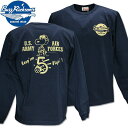 BUZZ RICKSON 039 S（バズリクソンズ）スヌーピーコラボ BR×PEANUTS SNOOPY L/S T-SHIRT『keep 039 em Flyin 039 』BR69277-128 Navy