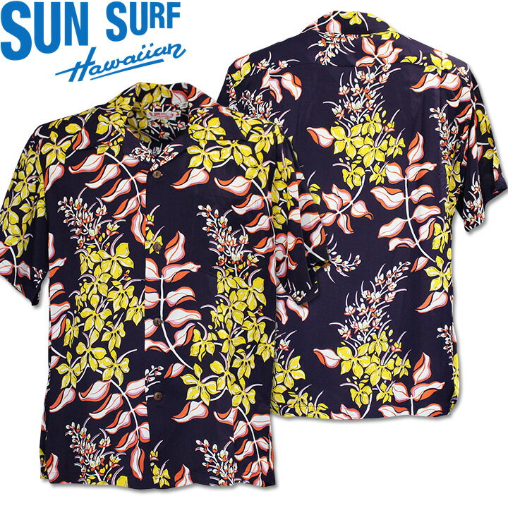 SUNSURFアロハシャツHAWA...