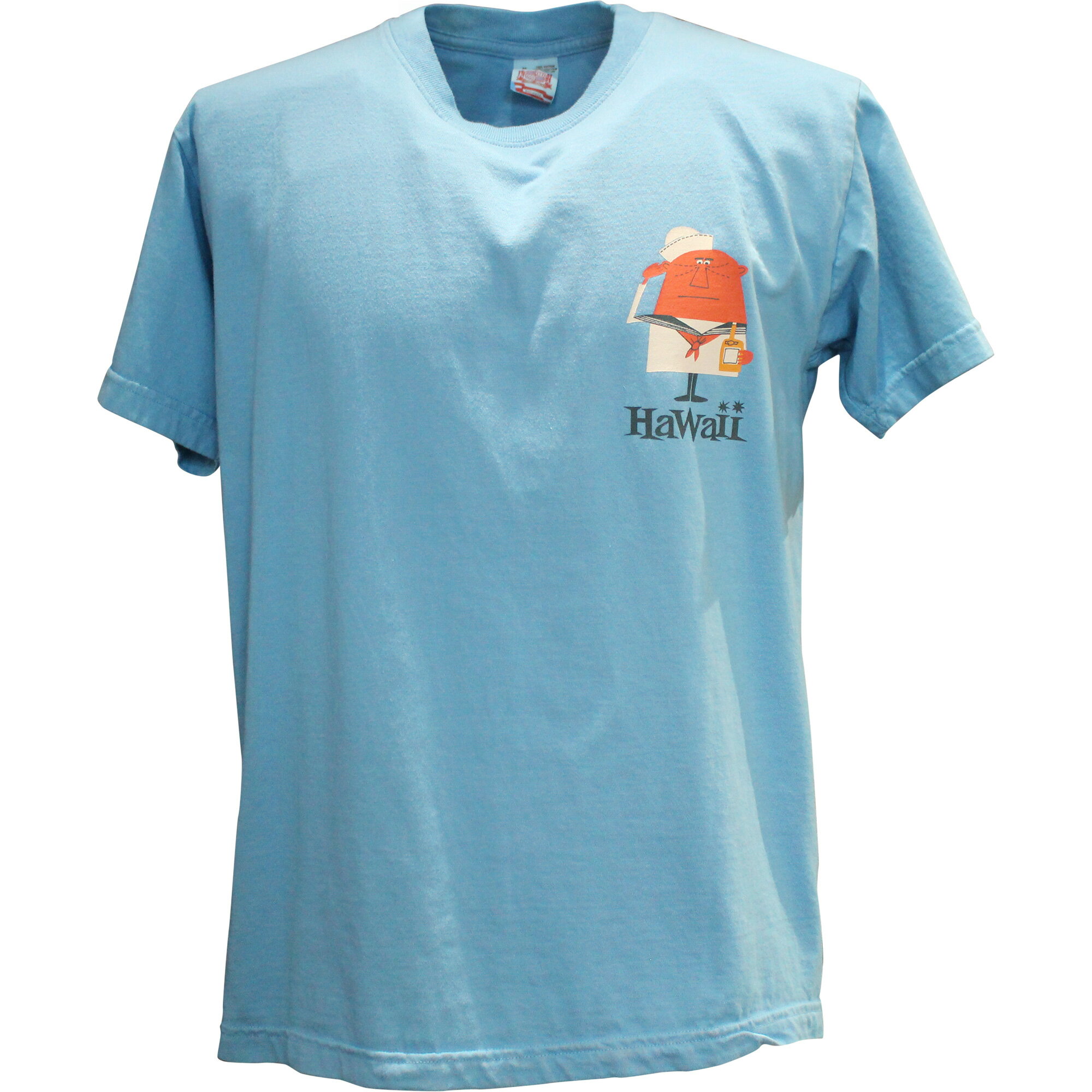 SUN SURF（サンサーフ）PRINT T-SHIRTS “SAILOR” by 柳原良平 with MOOKIE SS79570-128 Navy｜昭和レトロ｜アンクルトリス｜メンズ レディース 半袖｜サントリー キャラクター柄 酒場風 プリントTシャツ