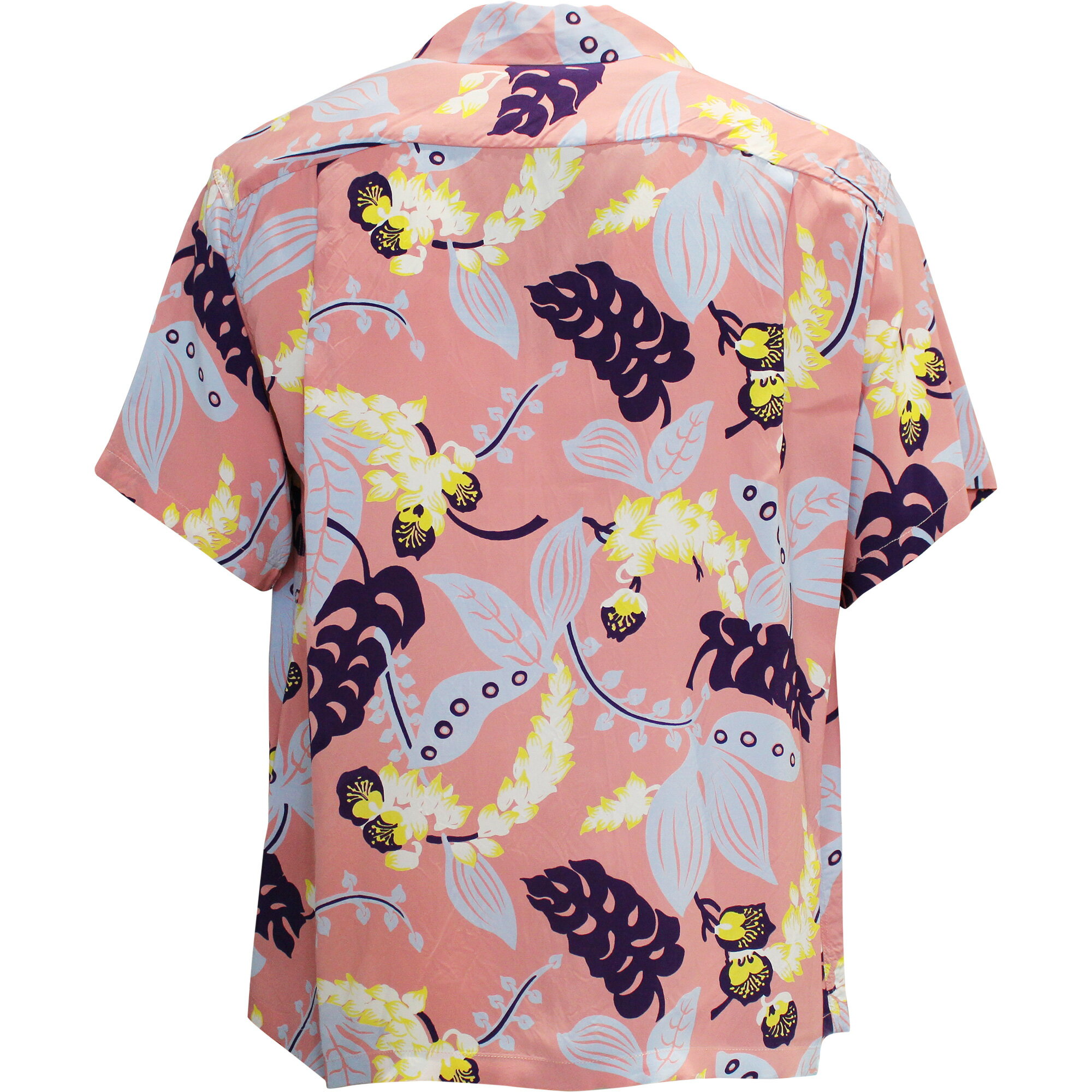 SUN SURF（サンサーフ）アロハシャツ HAWAIIAN SHIRT『SHELL GINGER』SS39423-162 Pink｜50s復刻柄 メンズ 開襟シャツ｜ヴィンテージ風 ハワイアン レーヨンシャツ 半袖｜リゾートシャツ おしゃれ 夏コーデに｜送料無料
