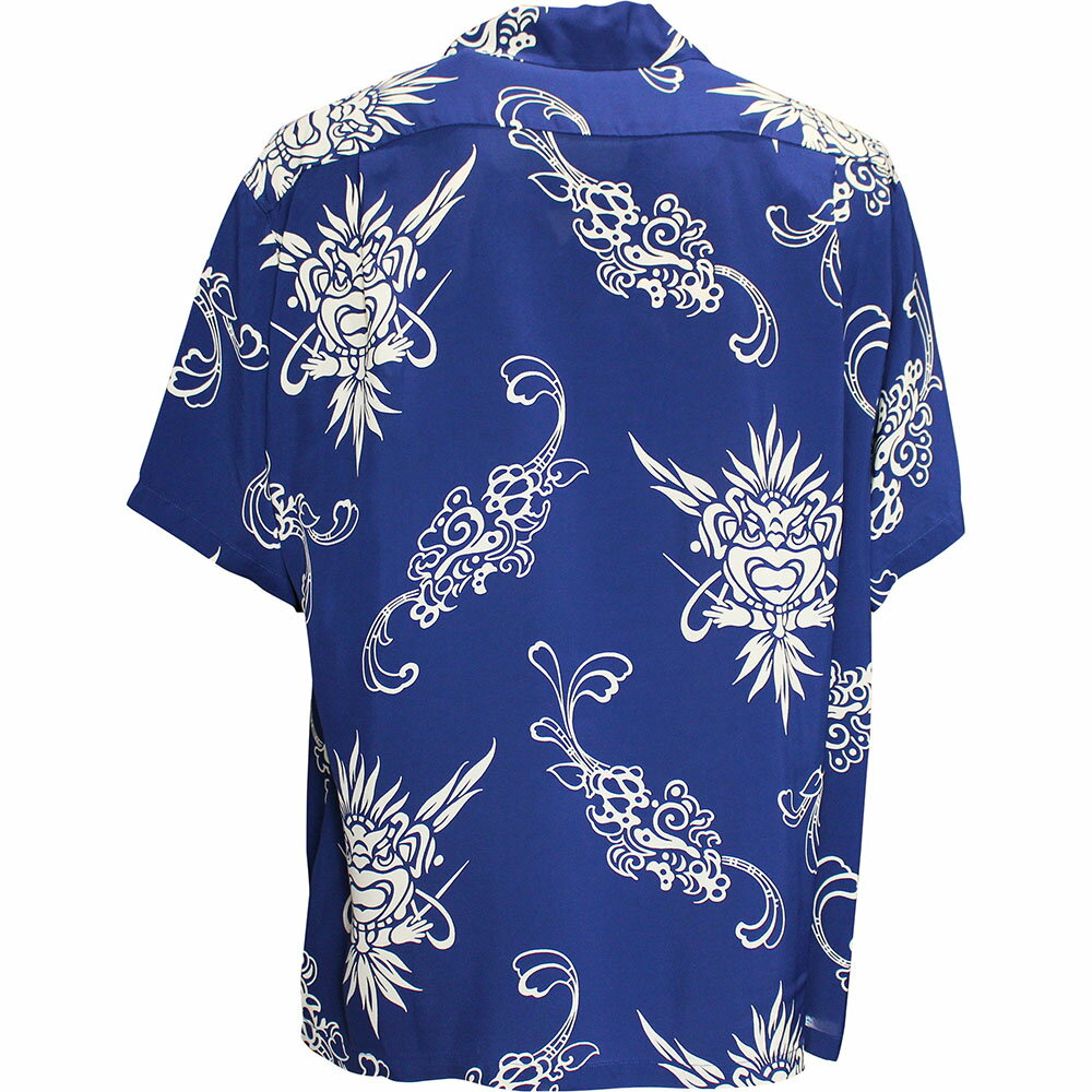 [2026SS新作!]SUN SURF（サンサーフ）アロハシャツ HAWAIIAN SHIRT『INCARNATION OF GOD』SS39611-128 Navy｜50s復刻柄 メンズ 開襟シャツ｜ヴィンテージ風 ハワイアン レーヨンシャツ 半袖｜リゾートシャツ おしゃれ 夏コーデに｜送料無料