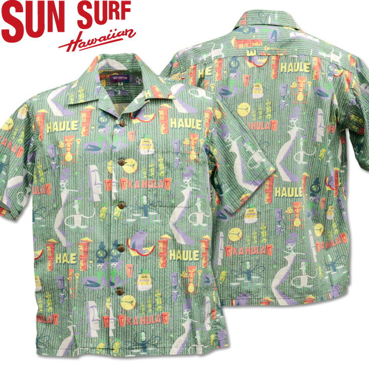 SUN SURF（サンサーフ）OPEN SHIRT『HULA FESTA by SHAG』SS38189-119 Black