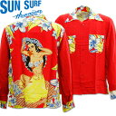 mLABŷԾŹ㤨SUN SURFʥ󥵡ա˥ϥ HAWAIIAN SHIRTSPECIAL EDITION/HULA GIRLL/Sleeve SS28422-165 RedפβǤʤ23,100ߤˤʤޤ