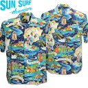 楽天mLAB楽天市場店SUN SURF（サンサーフ）アロハシャツ HAWAIIAN SHIRT『SPECIAL EDITION/LAND OF ALOHA』SS39059-128 Navy