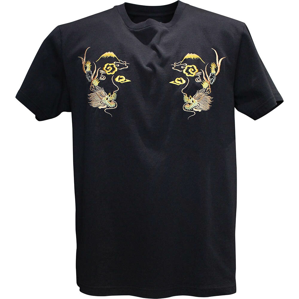 TAILOR TOYO（テーラー東洋）スカTシャツ S/SLEEVE SUKA T-SHIRT EMBROIDERED『DRAGON』TT79588-128 Navy