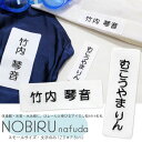 のびる名札 スモールサイズ 『文字のみ』 2.5×7.5 水着や体操服などの伸びる素材に最適★お名前シール 名前シール アイロン のびる 名札 刺繍 水着 体操服メール便 入学準備 進学 進級 幼稚園 小学校 プール 夏服 衣替え 子供 キッズ