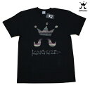 KINGSIZE Tシャツ MAIN LOGO PATTEN TEE KSSU17-T01 BLKxWOOD ブラック ウッド 【 2017 キングサイズ Tシャツ / メンズ / レゲエ / B系 / スケーター / メール便可 / あす楽 】