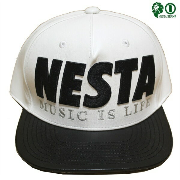 NESTAキャップPUレザーキャップ173NB8707WHTホワイト ネスタキャップ/CAP/メンズCAP/ストリート/スケータ