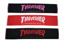 THRASHER マフラータオル GE14【 フェイスタオル / スラッシャー タオル / スケーター スケボー / ストリート / 海 / サーフ / スケート / プール / キャンプ / レゲエ / メール便 / あす楽 】