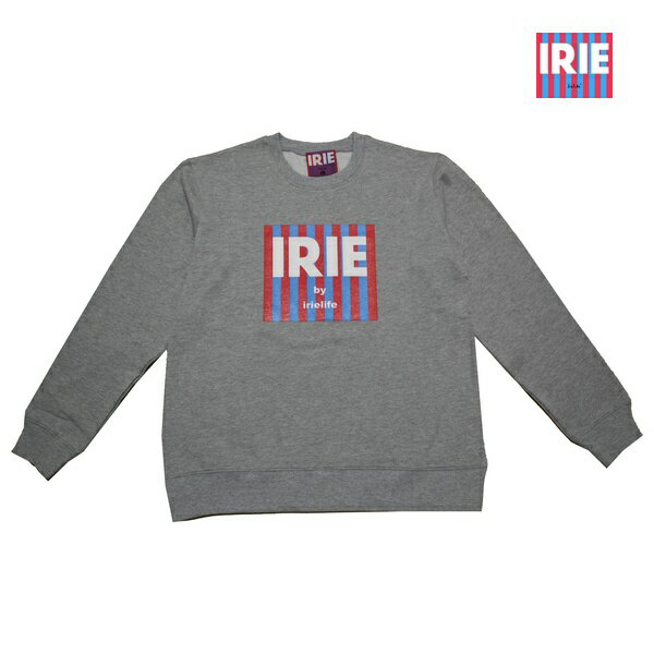 IRIE トレーナー IRIE TAG CREW GRY IRAW18029 グレー 【 2018 メンズ トレーナー / 定番 アイリー lrie Life スウェット / メンズ / ストリート / アイリーライフ / あす楽 】