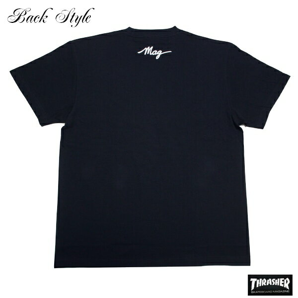 THRASHER Tシャツ Thrasher mag TEE DARK NAVY TH91107 ネイビー 【 2019 メンズ / スラッシャー Tシャツ / スケーター / ストリート / サーフ / スケート / スラッシャー 半袖 / レゲエ / メール便可 / あす楽 】