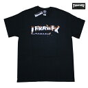 THRASHER TVc INTRO BURNER S/S TEE BLK 311210 ubN y 2019 Y / XbV[ TVc / USA f XP[^[ / Xg[g / T[t / XP[g / XbV[  / QG / [։ / y z