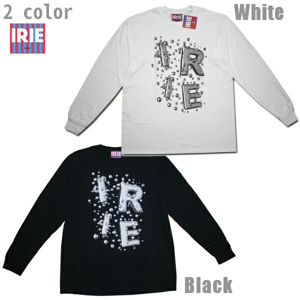 IRIE 長袖Tシャツ MERCURY LOGO L/S TEE IRSS20015 ホワイト ブラック 【 2020 アイリー lrie Life ロンT / ロゴ /レゲエ / メンズ / 長袖 / ストリート / B系 / スケーター / サーフ / メール…