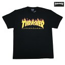 THRASHER TVc FLAME TEE TH91130 ubN BLK y 2020 Y TVc / XbV[ TVc / XP[^[ / Xg[g / T[t / XP[g / XbV[  / QG / [։ / y z