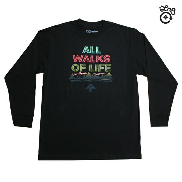 楽天メリケンマーケット Street wearLRG 長袖Tシャツ ALL WALKS OF LIFE LS TEE BLK ブラック LOFZMLCXX 【 2020 lrg 長袖Tシャツ / エルアールジー ロンT / メンズ レゲエ / スケーター / ストリート / メール便可 / あす楽 】