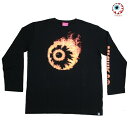 MISHKA TVc FLAMING KEEP WATCH LS TEE 91523@ubN y 2020 ~VJ TVc / T / Y ROCK PUNK HIPHOP / XP[^[ / Xg[g / [։ / y z