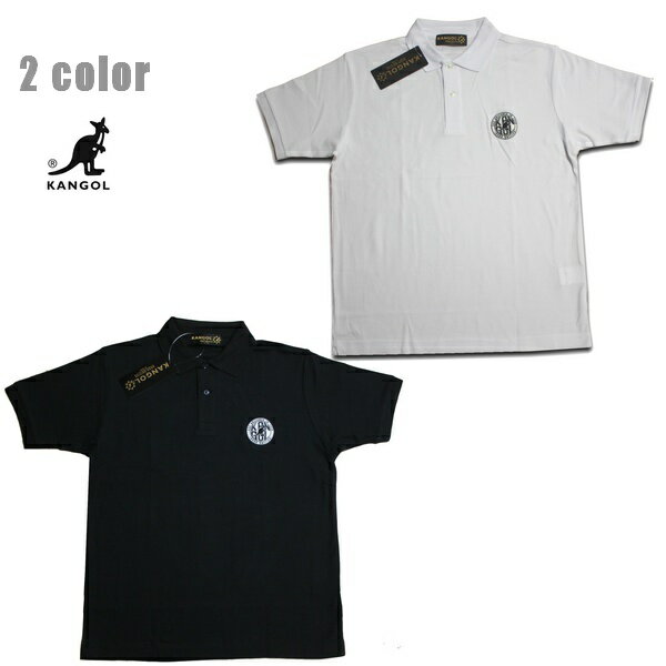 カンゴール ポロシャツ メンズ KANGOL ポロシャツ SYMBOLIC STANDARD POLO　LCK0101 ホワイト ブラック 【 2021 カンゴール ポロシャツ / メンズ / ストリート カジュアル / スケーター / メール便可 / あす楽 】