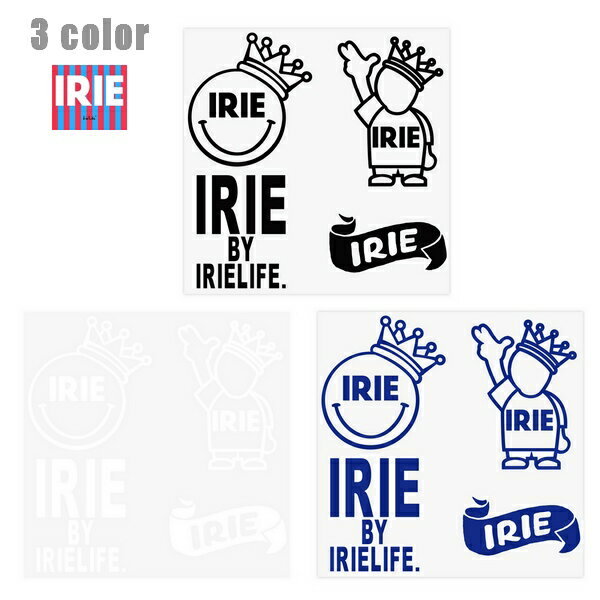 IRIE カッティングステッカー CUTTING STICKER SET IRHA21004【 2021 アイリー lrie Life / レゲエ / メンズ 車 バイク サーフボード / アイリー ステッカー シール / レゲエ / ストリート / ラスタ / スケーター / アイリーライフ / メール便可 / あす楽 】