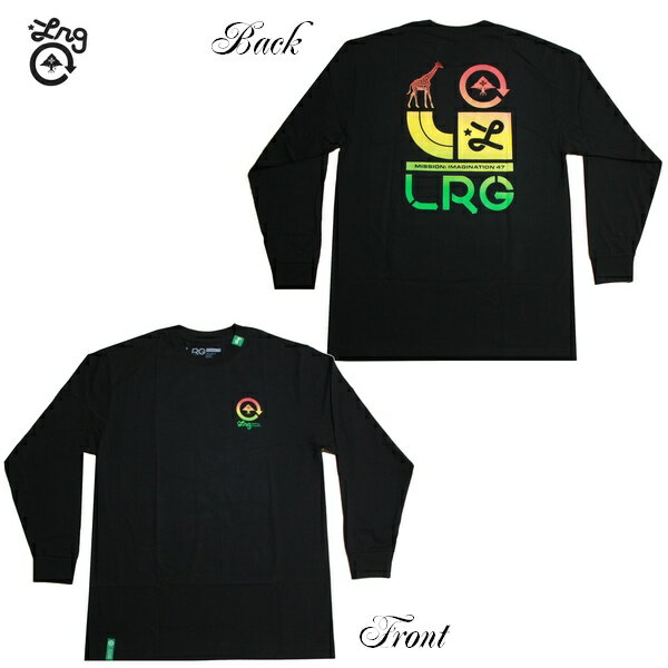 LRG 長袖Tシャツ MISSION IMAGINATION LS TEE L12LMLCXX ブラック 黒