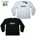 NESTA 長袖Tシャツ MIL-12 ロンT 213NB1107 ホワイト ブラック【 2021 ネスタ 長袖Tシャツ / メンズ ロンT / レゲエ / B系 / スケーター / ネスタブランド / NESTABRAND / あす楽 】