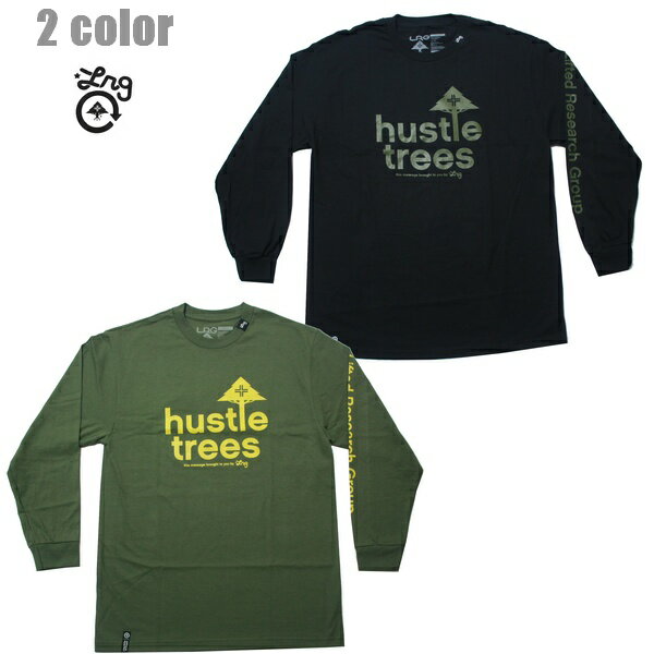 LRG 長袖Tシャツ HUSTLE TREES RESEARCH LS TEE L1CEMLCXX ブラック 黒 グリーン