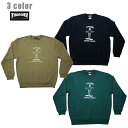 THRASHER トレーナー GONZ STROLEING CREW SWEAT マークゴンザレス コラボ TH94166VPL カーキ ブラック グリーン【 2021 メンズ / スラッシャー スウェット / スケーター / ストリート / サーフ / スケート / スラッシャー 長袖 / レゲエ / あす楽 】