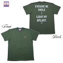 IRIE Tシャツ LIGHT MY SPLIFF TEE IRSS22028 オリーブ 【 2022 アイリー lrie Life / レゲエ / メンズ ファッション / アイリー Tシャツ / レゲエ / ジャマイカ ストリート / B系 / スケーター / アイリーライフ / サーフ / メール便可 / あす楽 】